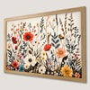 Vibrant Wildflower Botanical Art Poster for Home Decor