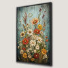 Vibrant Wildflower Bouquet Canvas Print for Colorful Summertime Decor