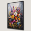 Vibrant Wildflower Bouquet Canvas Print Nature Art