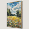 Vibrant Wildflower Summer Landscape Canvas Print Art
