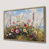 Vibrant Wildflowers and Meadow Scene Canvas Print Decor