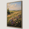 Vibrant Wildflowers Framed Canvas Print Art