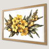 Vibrant Yellow Flowers Art Poster - Botanical Elegance for Your Walls