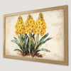 Vibrant Yellow Hyacinth Art Poster for Kitchen Decor