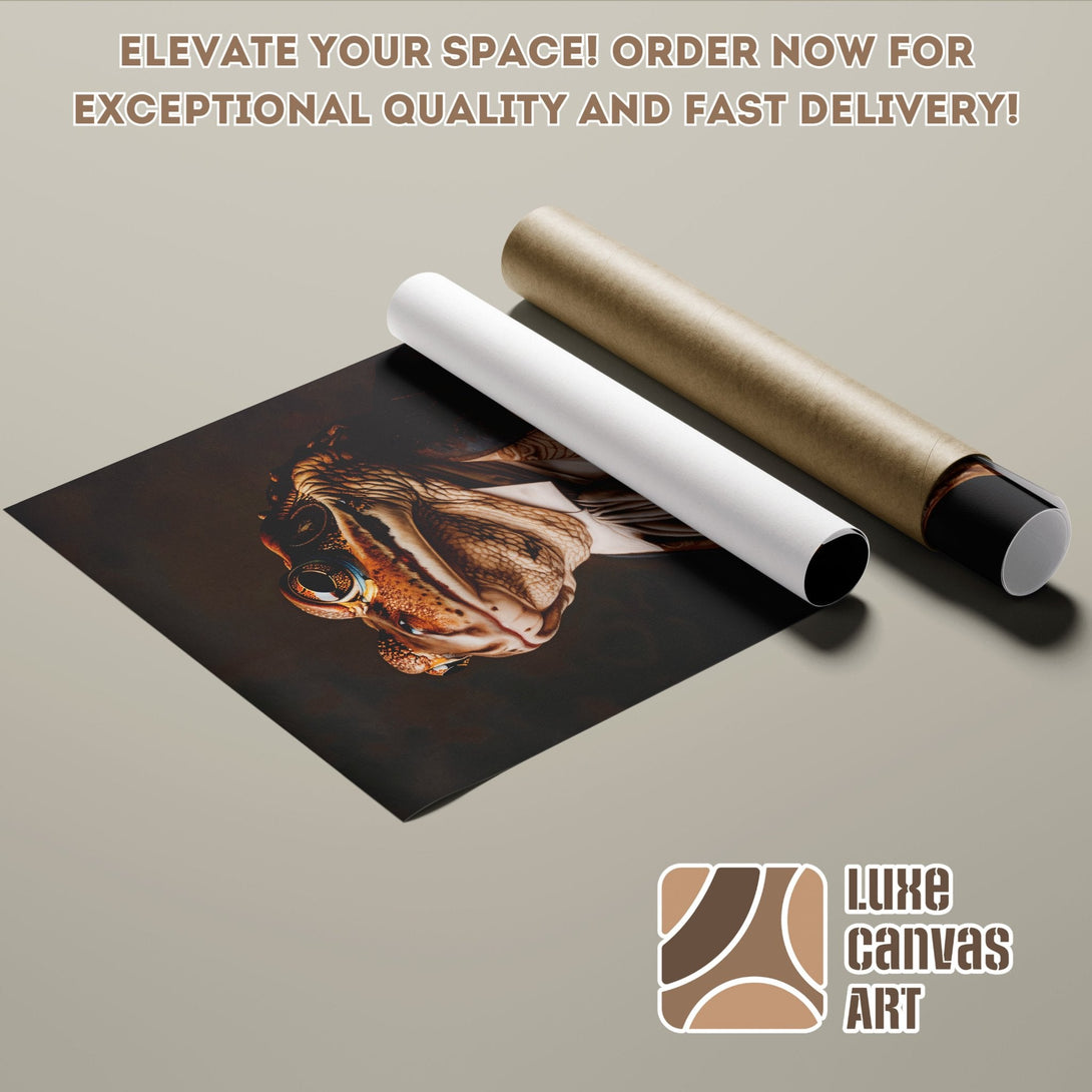 Poster Roll featuring a detailed animal portrait in a warm, earthy color palette. Order now!