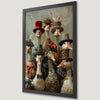 Victorian Geese Family Art Poster - Whimsical Wall Decor