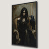 Victorian Gothic Lady with Raven Canvas Print Art