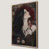 Victorian Woman in Flowers Canvas Print Gothic Art