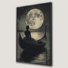 Victorian Woman in Gondola Canvas Print Gothic Decor