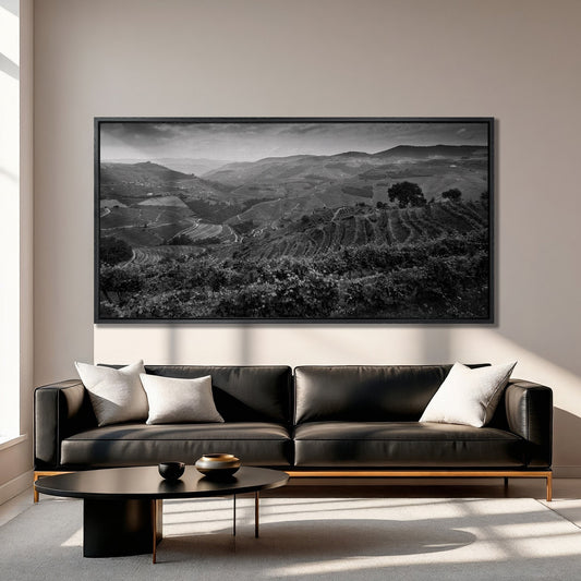 Vineyard Landscape in Douro Valley Canvas Print Art
