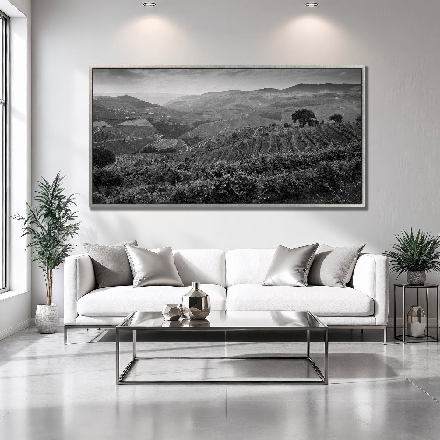 Vineyard Landscape in Douro Valley Canvas Print Art