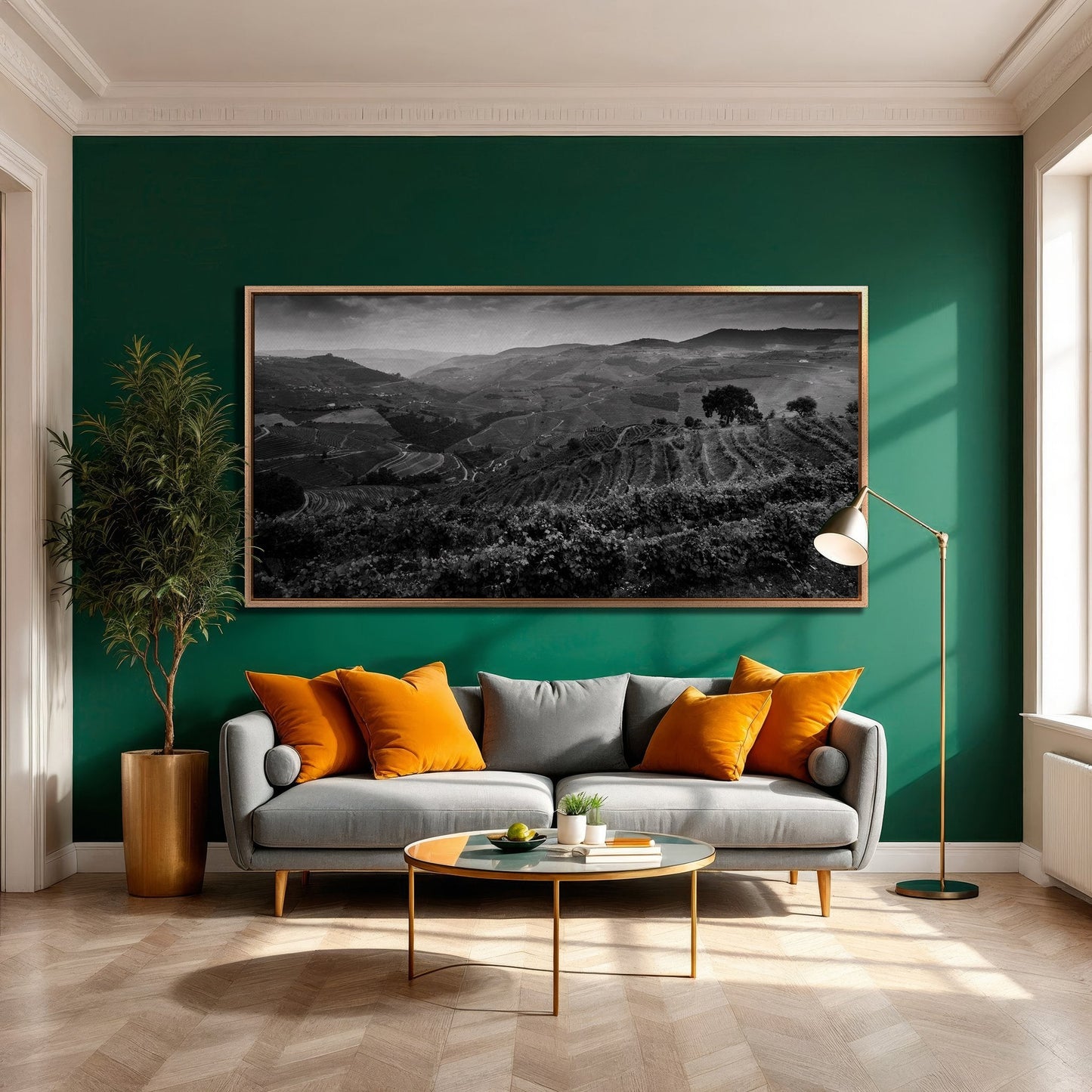 Vineyard Landscape in Douro Valley Canvas Print Art