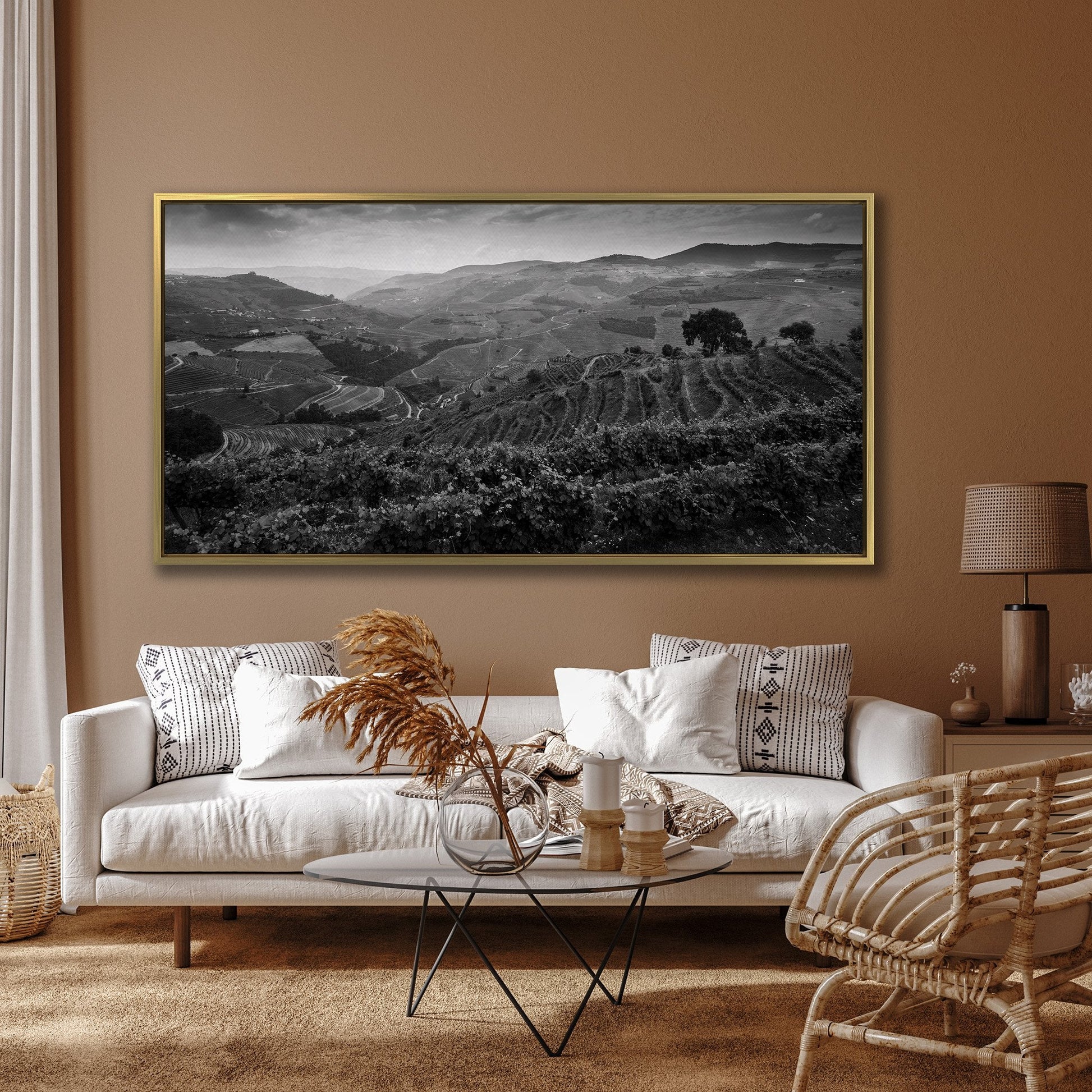 Vineyard Landscape in Douro Valley Canvas Print Art