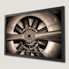 Vintage Aircraft Engine Art Poster - Aviation Wall Decor