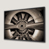 Vintage Aircraft Engine Canvas Print Wall Art Masterpiece