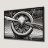 Vintage Aircraft Propeller Canvas Print Aviation Art