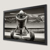 Vintage Airplane Runway Art Poster - Aviation Decor for Your Walls