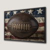 Vintage American Football Ball Canvas Print Wall Art