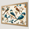 Vintage Bird and Floral Art Poster - Enhance Your Space