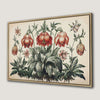 Vintage Botanical Wildflowers Framed Canvas Print Art