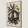 Vintage Christmas Bells Jingle Canvas Print Decor