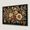 Vintage Flora Bouquet Canvas Print with Botanical Charm