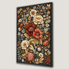 Vintage Floral Art Framed Canvas Print for Bedroom