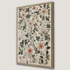 Vintage Floral Botanical Canvas Print for Rustic Wall Art