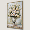 Vintage Floral Bouquet in Vase Canvas Print Elegance