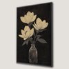 Vintage Floral Framed Canvas Print with Flowers