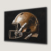 Vintage Football Helmet Canvas Print for Man Cave