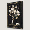 Vintage Gothic Dark Floral Vase Canvas Print