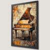 Vintage Grand Piano Art Poster for Music Room Decor