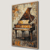 Vintage Grand Piano Canvas Print for Music Lovers