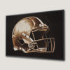 Vintage Helmet Canvas Print for Sports Fans and Man Cave