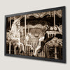 Vintage Paris Carousel Art Poster for Kids' Rooms