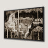 Vintage Paris Carousel Canvas Print for Kids' Room