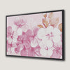 Vintage Pink Floral Canvas Print for Elegant Bedroom Decor