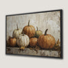 Vintage Pumpkins Still Life Canvas Print for Fall Decor