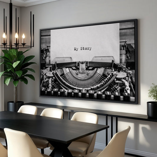 Vintage Typewriter Writer Gift Canvas Print