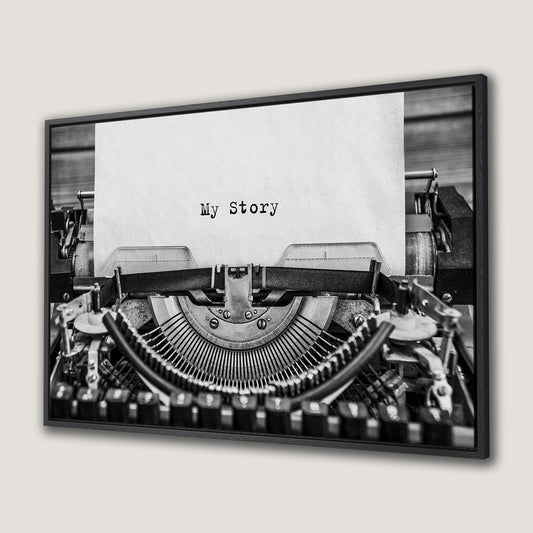 Vintage Typewriter Writer Gift Canvas Print