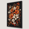 Vivid Red Lilies and White Flowers Canvas Print Beauty