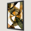 Warm Earth Tone Swirl Art Poster - Geometric Wall Decor