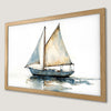 Watercolor Sailboat Art Poster - Coastal Decor for Your Home