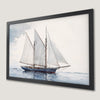 Watercolor Sailboat Art Poster - Nautical Wall Decor