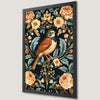 Whimsical Bird and Floral Art Poster for Home Decor
