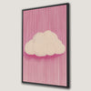 Whimsical Cloud Art Pastel Canvas Print for Nursery