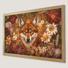 Whimsical Fox Floral Art Poster for Bohemian Style