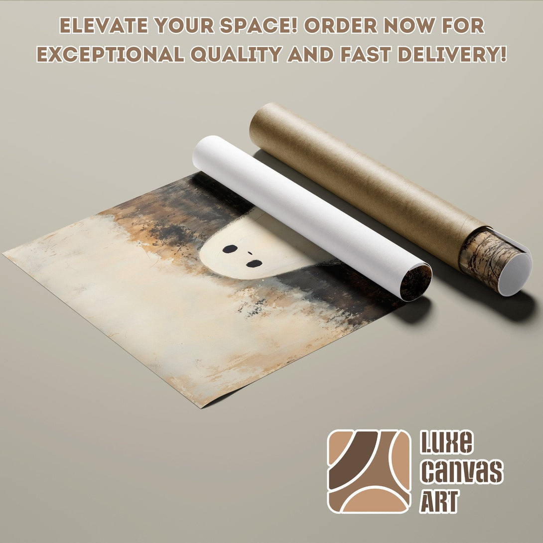 Abstract art Poster Roll in neutral tones. Elevate your space with exceptional quality art!
