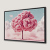 Whimsical Pink Tree Canvas Print, Dreamy Pastel Art